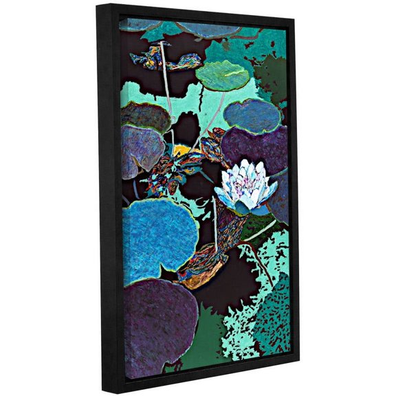 ArtWall Allan Friedlander "Midnight Moonglow" Gallery-wrapped Floater-framed Canvas