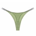 thumbnail image 4 of Braguitas sexys de mujer de algodón con hilo fino de licra con cinturilla fina, tanga cómoda y transpirable para mujer, 4 of 6