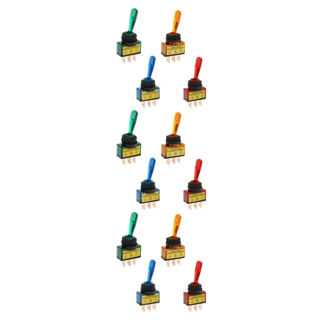 Decodeary 4Pcs4Pcs 12V DC 20A Commutateur RV Expérience avec Fiable Voiture Sûre 3Set