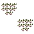 thumbnail image 4 of Injueey 10 Uds arreglo de flores artificiales de plástico para boda-fácil de limpiar flores y plantas de imitación ecológicas flor falsa Núcleo morado 2Conjunto, 4 of 6