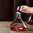 thumbnail image 6 of Homelife Glass Wine Decanter with Aerator Stainless Steel Filtration 12-Channel Aeration 1600ml Capacity Handcrafted Red Wine Carafe for Wine Bottles, 6 of 13