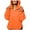 Orange, variant on GEWSEY Women's Quilted Pullover Puffer Jacket Packable Hooded Oversize Winter Coat Tops (Orange, XXL)