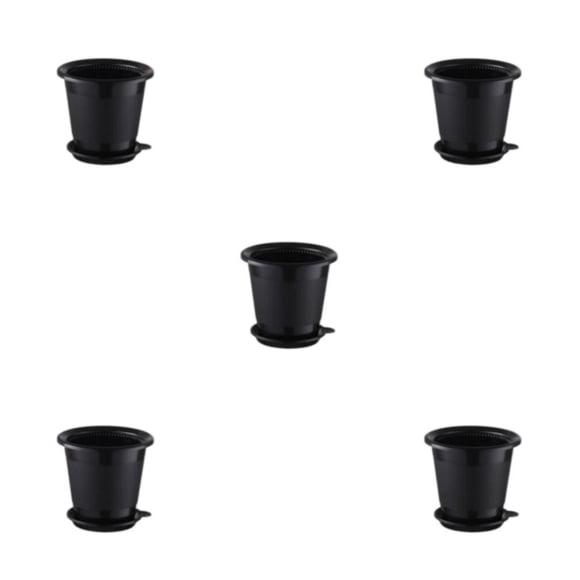 Wosthever Maceta para orquídeas, maceta, bandeja para macetas, Cymbidium de doble capa, drenaje para jardín, escritorio, adorno para el hogar, Type2 NO2