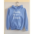 thumbnail image 4 of Tstars Womens Christian Shirts Christian Clothes Faith Over Fear Christian Clothes for Ladies Following Jesus Faith Shirts Christian Outfits Jesus Clothing Women Birthday Hoodie, 4 of 6
