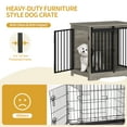thumbnail image 4 of 27.2"Dog Crate Furniture with Barn Door,Wooden Pet Cage End Table for Small Medium Dogs up to 22 lb, 4 of 7