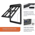 thumbnail image 3 of Dog Flap With Magnets, Pet Flap For Fly Screen, Dog Flap, Magnetic Closure Pet Flap For Cats Dogs With 4 Switches, 3 of 5