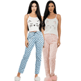 thumbnail image 1 of Set De 2 Conjunto Pijama Mujer Blusa Y Pantalón Dama Piyama Unitalla Pyjama, 1 of 9