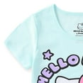 thumbnail image 4 of Hello Kitty Sanrio Short Sleeve T-Shirt & Bike Shorts (Girls), 2 Piece Set, Sizes 4-12, 4 of 6