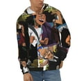 thumbnail image 2 of The Boondocks Men's Hoodie With Color Drawstrings Sweatshirt Hooded Pullover Print Winter Coat Jacket Medium, 2 of 9