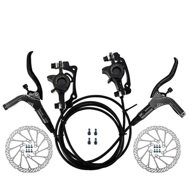 Naiovety Juego de frenos de disco hidráulico, accesorios de repuesto para bicicletas, componentes de bicicleta, accesorios de ciclismo, Kit de frenado, Ciclismo Negro Lados dobles/Discos Naiovety OD025938-06