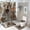 style-1251, variant on 4 Piece Shower Curtain Sets Funny Screaming Squirrel Shower Curtain Set with Curtain Rug Toilet Cover And U Shaped Mat Squirrel Decor Farmhouse Bathroom Decor Set for Bathtub Decor 72inch X 72inch