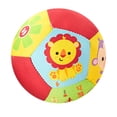 thumbnail image 3 of Bola de tela Sunnimix Juguete de peluche Sonajero educativo Bola suave Felpa multicolor para habitación de bebé, 3 of 8