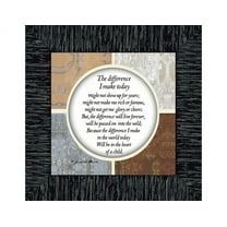 The Difference I Make Today, Teacher Appreciation Gift, Mentor Gift, 6x6 75527