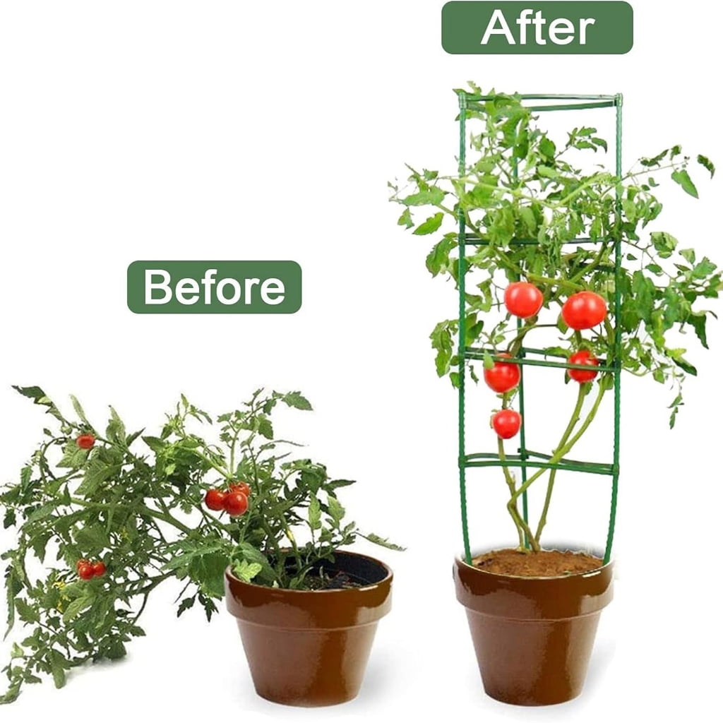 Necvior 36Pcs Adjustable Plant Stake Arms Tomato Cage Expandable Connector for Garden