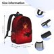 thumbnail image 5 of Easygdp Black Spider Web With Spiders Mochila Ligera de 15 Pulgadas para Estudiantes, Mochila Cómoda para la Escuela y Viajes, Correas Ajustables, 5 of 6