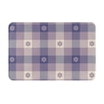 thumbnail image 2 of Uemuo Purple Floral Gingham Check Plaid Printed Door Mat Indoor Doormat 16"x24",Front Back Door Mats Non Slip Entrance Rugs,Inside Doormats for Entryway, 2 of 9