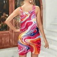 thumbnail image 5 of QATAINLAV 4th of July Romper for Women Summer Sleeveless Strap Jumpsuits American Flag Print Wide Leg Jumper One Piece Pants Short Overalls with Pockets Todays Daily Deals Multicolor M, 5 of 8