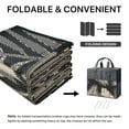 thumbnail image 6 of DEORAB Outdoor Rugs Patio Lightweight Waterproof Mat Plastic Rv Camper Outside Carpet,Black&Beige,8'x10', 6 of 8