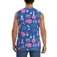 thumbnail image 4 of Lsque Science Experiment Print Men's Cotton Blend Sleeveless Muscle Shirts (S-3XL)- Moisture Wicking, Odor Protection, UPF 30+,Small, 4 of 8