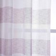 thumbnail image 4 of BalsaCircle 52" x 108" White Lavender Faux Linen Sheer Stripe Curtains Drapes Panels Window Treatments, 4 of 4