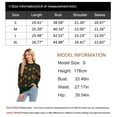 thumbnail image 2 of Sweaters for Women Crewneck Maple Leaves Printed Halloween Sweater Ribbed Lantern Sleeve Casual Knitted Pullover Sweater Alsol Lamesa, 2 of 6