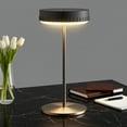thumbnail image 4 of Modern Metal Table Lamp, Rechargeable LED Night Light, 3-Level Adjustable Touch Lamp, Portable for Reading/Office/Bedroom/Dining Room/Nightstand/Home Gift Metal Lamp., 4 of 9