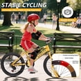 thumbnail image 4 of 20-24 inch Bike,6-Speed Mountain Bike for Men Women Boys Girls,Comfort Saddle,Gold, 4 of 10