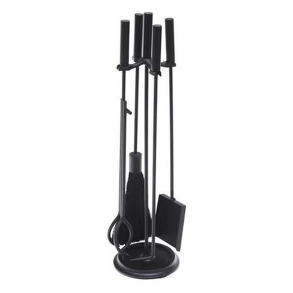 Achla Designs Minuteman International Contemporary Bedford Fireplace Set of 4 Tools, 30.25 Inch Tall, Black