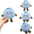 thumbnail image 3 of XIANXIAN 14CM Cute Blueberry Plush Pillow Kawaii Fruit Gifts Stuff Hugging Plushies Gift Soft Novelty Pillow Cushion Seat Decor for Gift Home Decor, 3 of 6