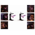 thumbnail image 2 of 2PC Hand Carved Iridescent Purple Dragon Hanging Bookend Light, Wrought Iron Weighted Book Holder Ambient Night Lamp, Fantasy Decor for Book Collectors & Dragon Fans, 2 of 8