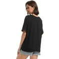 thumbnail image 5 of Women's Casual Short Sleeve Crew Neck T-Shirts, 5 of 6