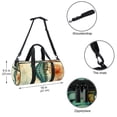 thumbnail image 5 of Hippocampus Travel Tote Yoga Bag Sports Bag Luggage Bag with Interior Zipper Pocket, Large Capacity - 17.7 inches, 5 of 6
