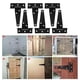 thumbnail image 1 of Paquete de 6 Bisagras en T Macarena Metal resistentes para cobertizos puertas de granero 2 pulgadas, 1 of 8