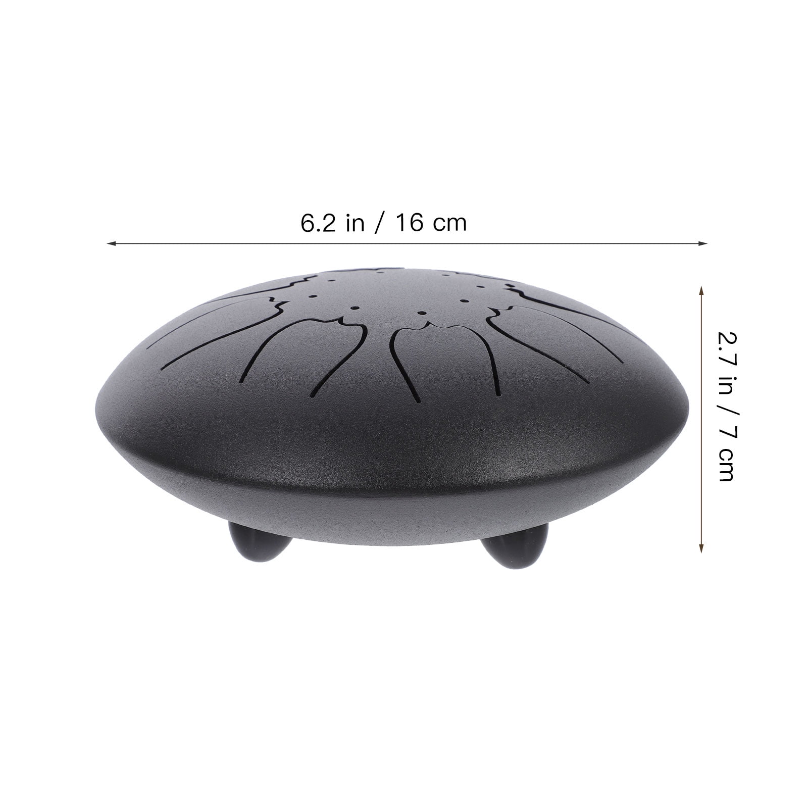 1 Set Percussion Tongue Drum Musical Instrument with Ethereal Sound, Portable Drum for Music Therapy and Relaxation