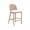 Light Brown/Seagrass/White, variant on Nathan James Cove Seagrass Counter Stool Wood Upholstered Bar Stool with Natural Flax Cushion and Seagrass Backrest, Light Brown