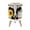 Color 2, variant on Small Trash Can with Lid Western Cowboy Cowboy Hat Boots Cow Skull Southwestern 1.8 Gallon Dog Proof Trash Can Round Garbage Can Waste Bin Wastebasket for Bathroom Bedroom Living Room