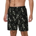 thumbnail image 1 of Balery Happy Skeletons Dancing Bañador para hombre, shorts de playa de secado rápido con entrepierna y forro de compresión-Large, 1 of 6