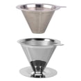 thumbnail image 4 of Stainless Steel Coffee Filter Cup, Double-Layer Design for Clean Brew, Perfect for Pour-Over Coffee at Home, 4 of 5