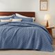 thumbnail image 1 of Colchas ligeras Quilt Bedsure, tamaño king, color azul mineral, 1 of 7