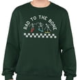 thumbnail image 2 of Rad to the Bone Sweatshirt Unisex X-Large Forest Green, 2 of 5