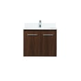 thumbnail image 4 of Elegant Decor Penn 24" MDF Single Bathroom Vanity with Backsplash in Walnut, 4 of 9