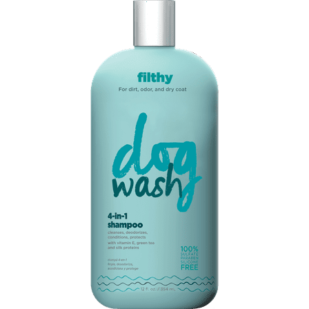 Dog Wash™ 4-in-1 Shampoo – Cleans, Conditions, Detangles & Moisturizes, Lavender Scent, 12oz