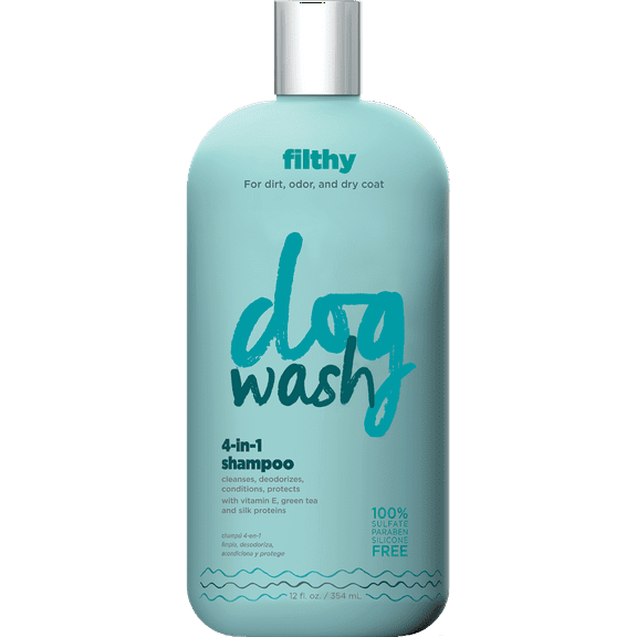 Dog Wash™ 4-in-1 Shampoo – Cleans, Conditions, Detangles & Moisturizes, Lavender Scent, 12oz