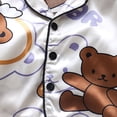 thumbnail image 4 of LSLJS Ensemble de Pyjama Décontracté pour Enfants à Boutons, Manches Courtes, Col Rabattu, Vêtements d'Été Tendance 2024, 4 of 9