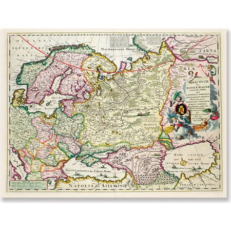 Trademark Art 'Map of Asia Minor, c. 1626' Canvas Art