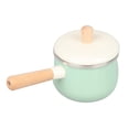 thumbnail image 4 of serony Nonstick Enamel Sauce Pan Pot with Lid Kitchen Cookware Green Saucepan, 4 of 7