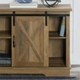 thumbnail image 4 of Pemberly Row 58" Sliding Door TV Console in Barnwood, 4 of 5