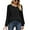 05-Black, variant on Puff Lace Long Sleeve Shirts for Women Crewneck Tunic Tops Waffle Knit Blouse For Spring or Summer (M9005 Dark Gray XL)