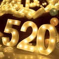 thumbnail image 3 of Alphabet Marquee Letters Sign LED Marquee Number Lights Sign with Timer Remote for Night Light，LED Letter Lights, 3 of 6