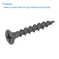 thumbnail image 4 of Uxcell #8 x 1 3/16 inch Wood Screws Carbon Steel Phillips Self Tapping Grey 50 Pack, 4 of 5